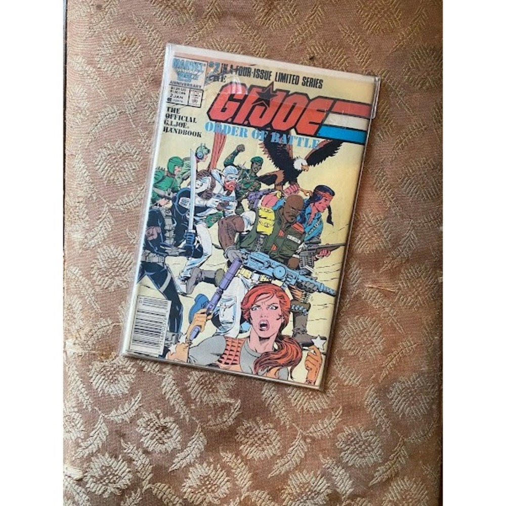 Marvel Comics GI Joe Order of Battle 2 Jan 1987 Official Handbook Vintage Comic